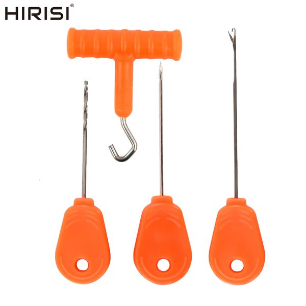 Acessórios de pesca Hirisi 4 peças agulha de isca de carpa com ferramentas de caixa BT05 230825