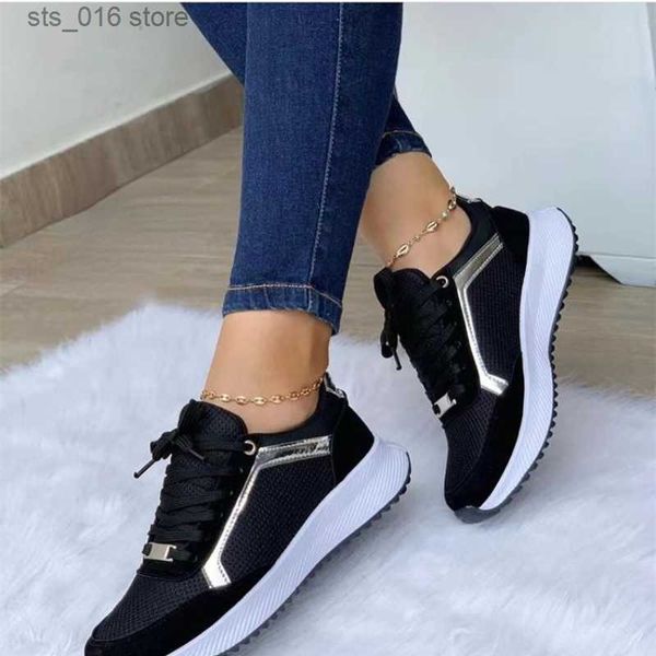 Kleid Schuhe Neue Trendy Mesh Plattform Turnschuhe für Frauen Tenis Atmungsaktive Casual Sport Schuhe Frauen Wohnungen Schuhe Zapatillas Mujer T230826