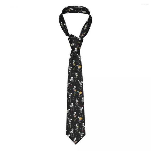 Бабочки танцы и игра в музыкальные скелеты галстуки мужчины женщины шелковый полиэстер 8 см классический шейный галстук аксессуары
