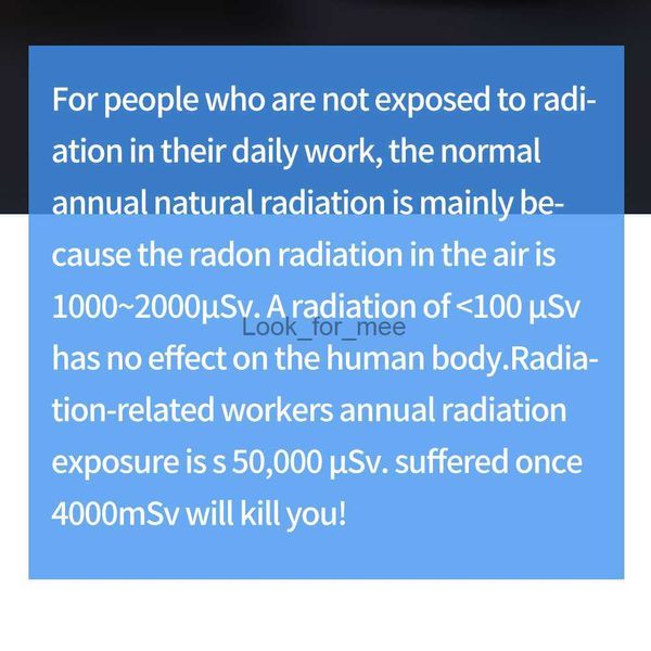 Detector de radiação nuclear portátil contador de raios x-raios ferramenta de detecção alarme sonoro testador radioativo casa industrial hkd230826