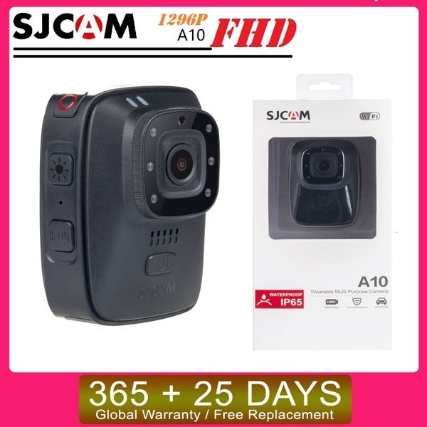 Погодные камеры SJCAM A10 Портативная правоохранительная камера Носимая IR Cut B W Switch Night Vision Лазерная лампа