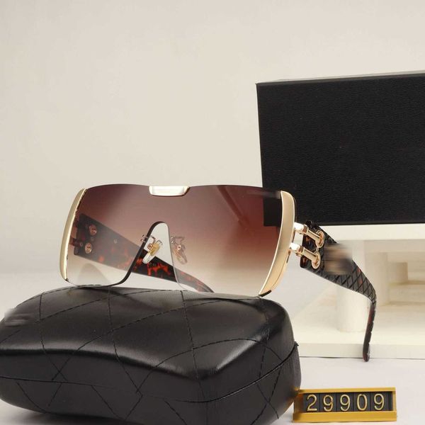 Sonnenbrille Designerchannel Fashion Top, großer Rahmen, rahmenlos, getrimmter Stil mit Logo und Box