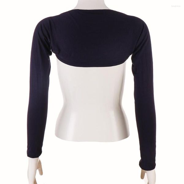 Ginocchiere Coprispalle tinta unita Copribraccio da donna Maniche raglan Mantello corto Cardigan Manica lunga Cotone poliestere Elegante Vacanza Morbido