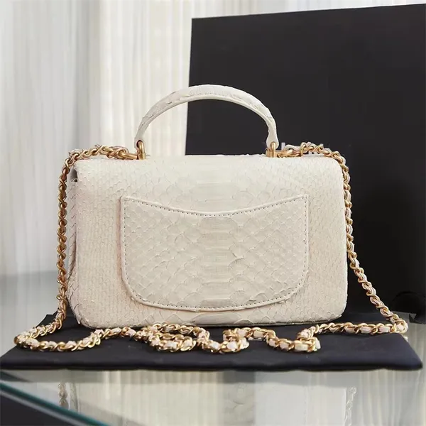 9A+En İyi Yepyeni Yüksek kaliteli bayanlar yılan desen çanta çapraz çanta tasarımcısı lüks mini yemek flep klasik moda çok yönlü deri marka orijinal hediye kutusu