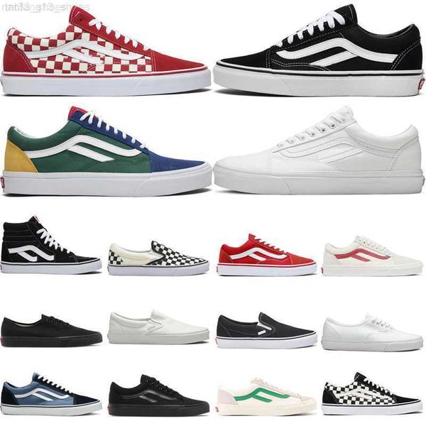 OG 2023 New Old Skool Nero Bianco Scacchiera Racing Red Yacht Club Controllo primario Notre Blu uomo donna scarpe casual O17B #