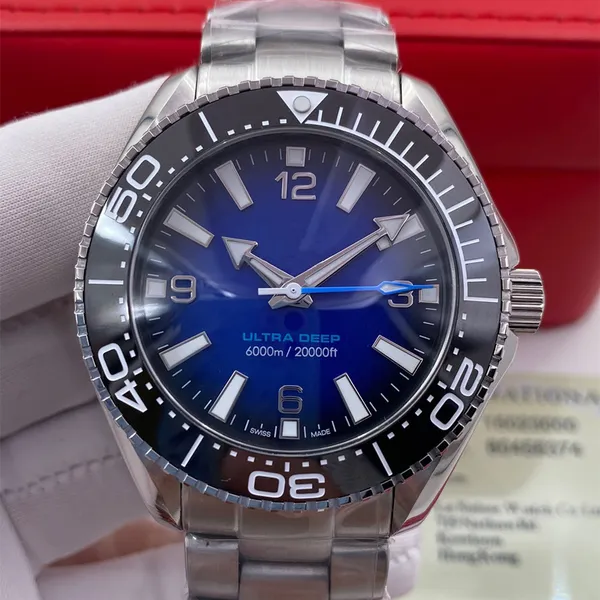 Sea AAA 3A Qualità ULTRA DEEP 6000 Orologi 45,5 mm 215.30.46.21.03.001 Master Movimento meccanico automatico da uomo con confezione regalo Vetro zaffiro A01