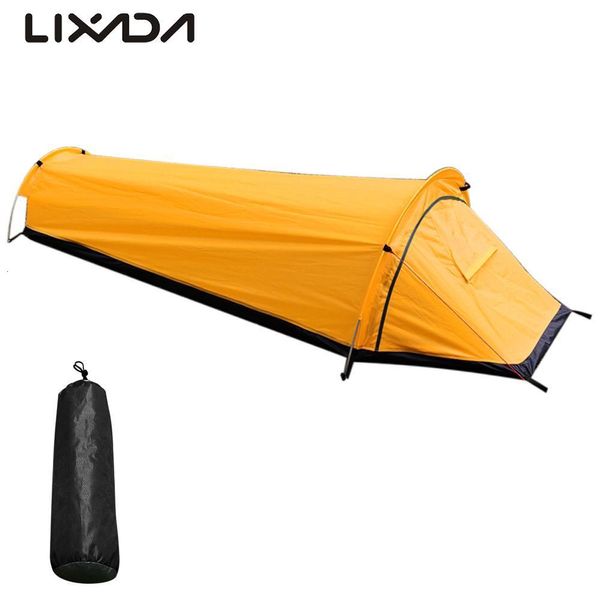 Tendas e abrigos camping única pessoa tenda ultraleve compacto saco de dormir ao ar livre maior espaço impermeável capa para caminhadas 230826