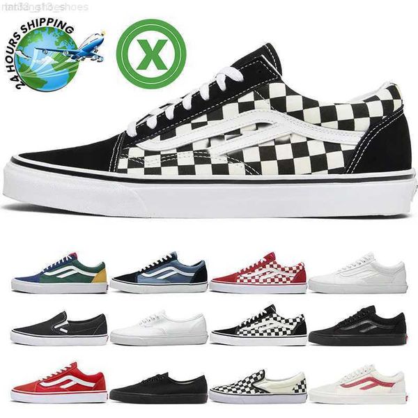 i migliori designer Old Skool doodle Scarpe da skateboard casual Nero Bianco rosso uomo donna Tidal moda attuale taglia 36-44