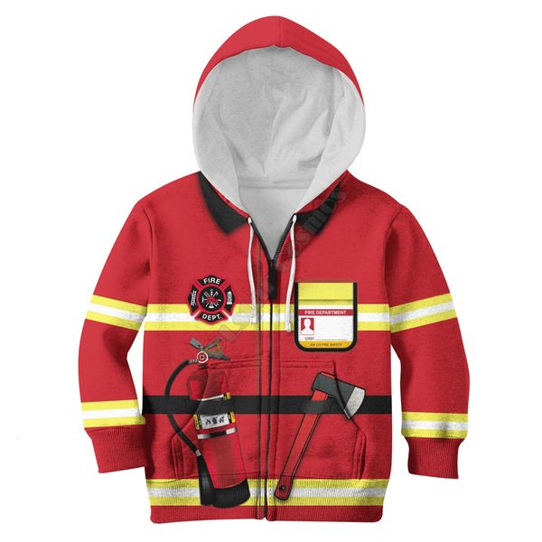 Hoodies Moletons Bombeiro 3D Impresso Hoodies Crianças Pulôver Moletom Jaqueta de Treino Camisetas Menino para Menina Roupas de Animais Engraçados 02 230826