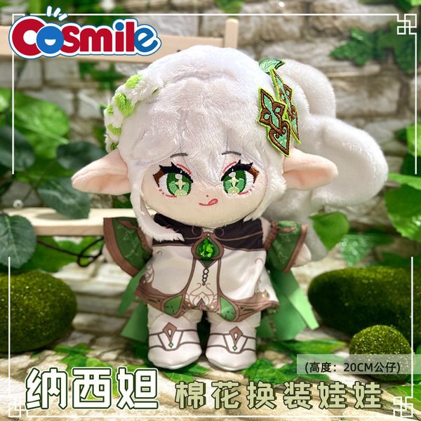 Puppen Cosmile Anime Genshin Impact Nahida Plüsch 20 cm Puppe Wechselkleidung Outfits Dress Up Anzug Cosplay C KM 230826