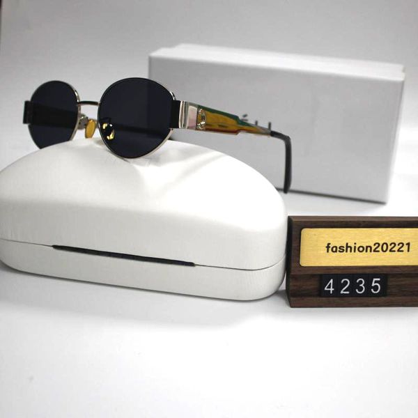 Erkek Tasarımcı Güneş Gözlüğü Kadın Güneş Gözlüğü Gölgeleri Lüks CE Marka Gözlükleri Unisex Seyahat Güneş Gözlüğü Plaj Adumbral Metal Çerçeve Lunette Güneş Gözlükleri