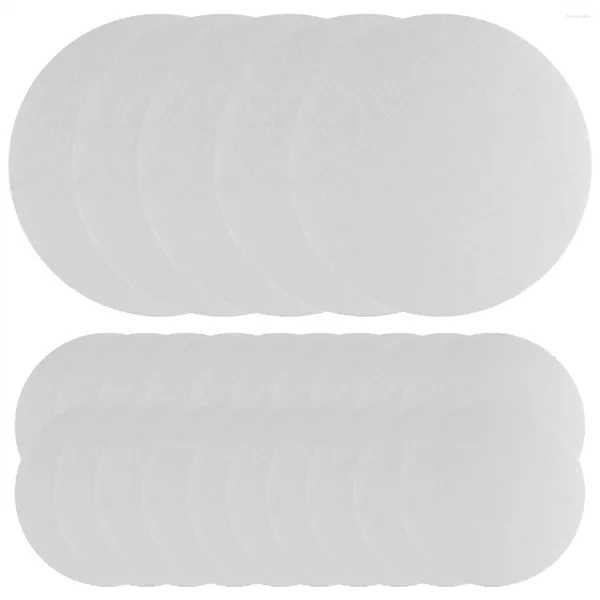 Ganci Sottotorta bianchi rotondi Confezione da 25 - Tondi in cartone da 10 pollici Cerchi Vassoio base usa e getta