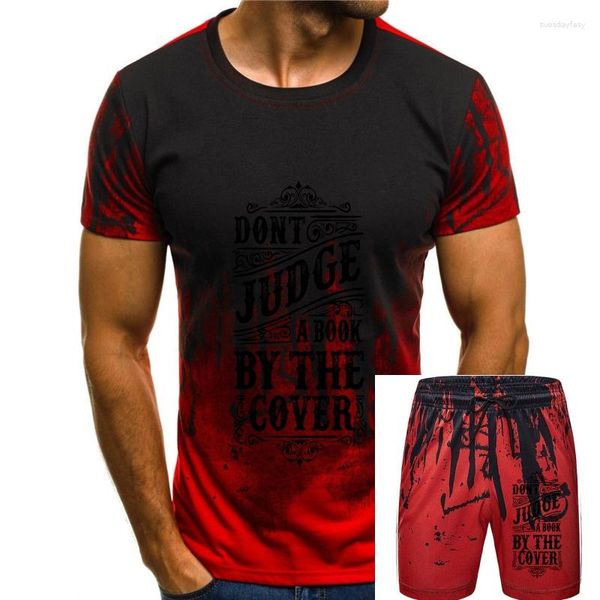 Erkek Trailsits T-Shirt Divertante Uomo Maglia Con Stampa Frasi Ironiche Yargılamayın Kitap Ayarlanmış Erkek Satış Tişört Metin