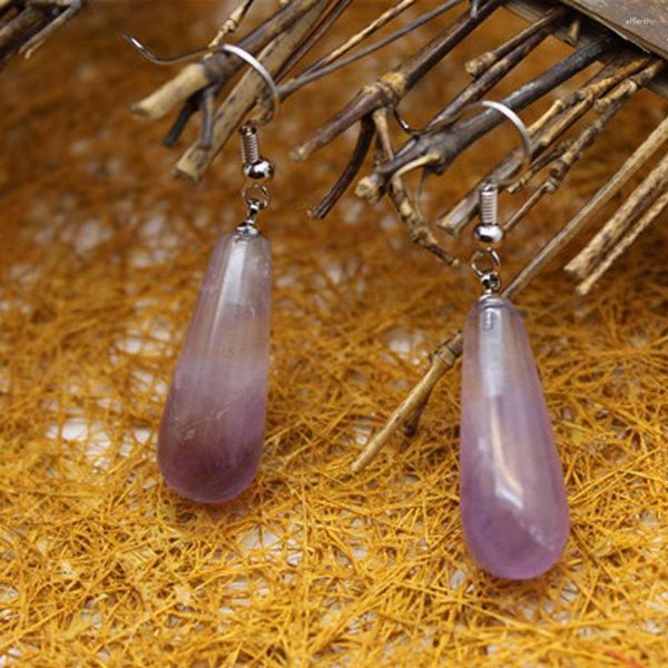 Dangle Küpeler Toptan6pair/Lots Snatural Taş Boncuklar Kristal Kolye Klasik Klasik Gözyaşı Damla Dangler Küpe Kadın Mücevher Dekorasyon