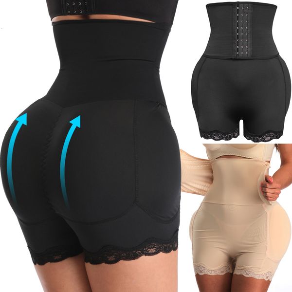 Vita pancia Shaper Donna Hip Pad Mutandine Butt Lifter Body Shapewear Enhancer Sexy High Fake Ass Control Shorts Guaina 230826
