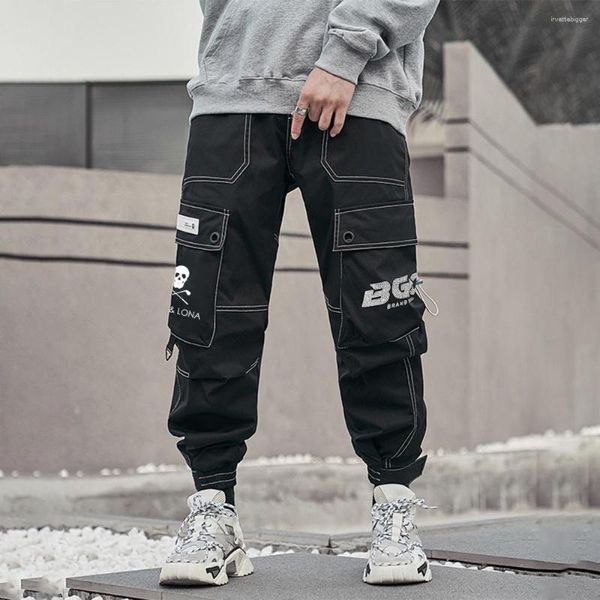 Pantaloni da uomo Multi Pocket Cargo Maschile High Street Hip Hop Tuta Pantaloni sportivi da viaggio casual Marca Streetwear