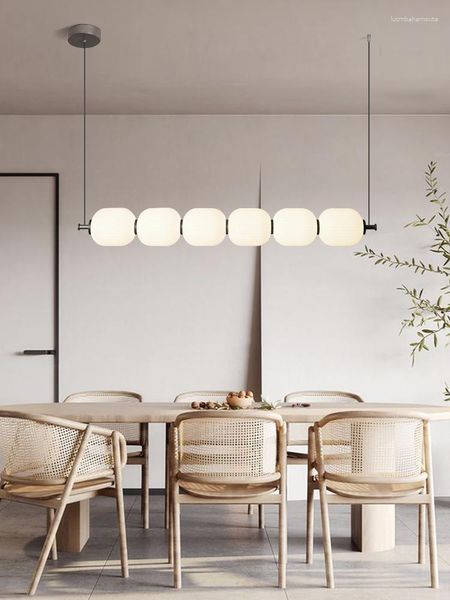 Lampadari Sala da pranzo Lampadario ad isola Illuminazione Ristorante moderno nordico Ufficio Lampada a sospensione semplice Bar caffetteria Apparecchi di illuminazione per la casa