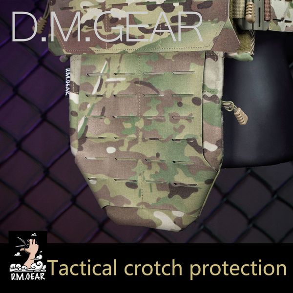 Coletes masculinos DMGear Tático Plissado Colete Militar Crotch Virilha Proteção Exército Acessório Airsoft Guerra Homens Molle Body Armor Bag Equipamento 230826