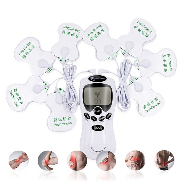 Equipamento portátil fino eletrônico dezenas acupuntura corpo pescoço massagem máquina de terapia digital para costas pescoço perna massageador cuidados de saúde estimulador muscular 230826