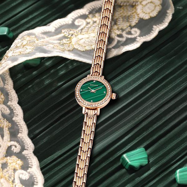 Armbanduhren BINKADA Uhr Damenmode Wasserdicht Temperament Kleines Goldzifferblatt Licht Luxus Exquisit Und
