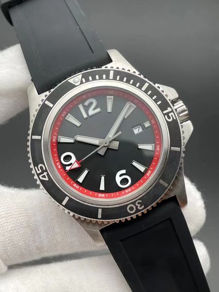 2023 Multifuncional Luxo Masculino Luxo Ocean Watch Profundidade À Prova D 'Água 5 Bar Moda Esportes Borracha Movimento Mecânico Automático Relógios Masculinos Frete Grátis