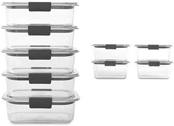 Contenitori da asporto usa e getta Set di contenitori per alimenti da 32 e 47 tazze Trasparente 18 pezzi 9 basi con coperchi 230826