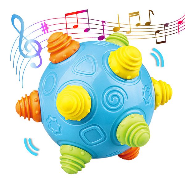 Декомпрессионная игрушка детская музыка прыгающая с мячом младенец ползает