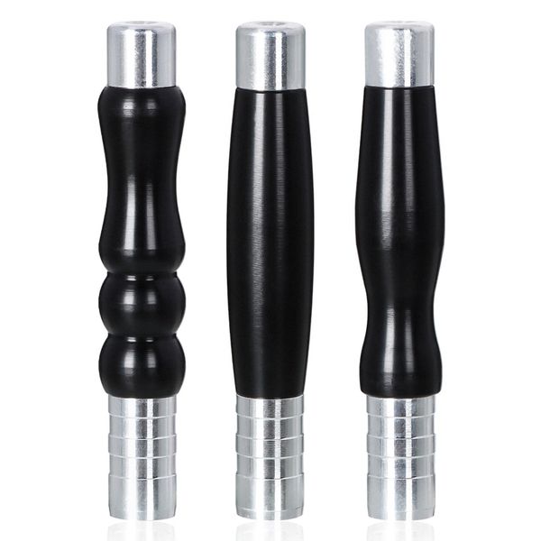 Mais novo Mini Alumínio Dugout Pipes Snuff Dry Herb Tobacco Filter Handpipes Cigarette Holder Portátil Removível Smoking Catcher Taster Bat One Hitter Hand Tube