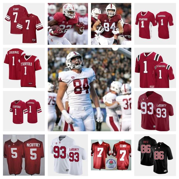 Maglia da calcio Stanford Cardinal 82 Jayson Raines 35 Matt Rose 48 Benjamin Hudson 43 Joshua Karty 65 Allen Thomason 77 Logan Berzins 95 Aristotele Taylor 94