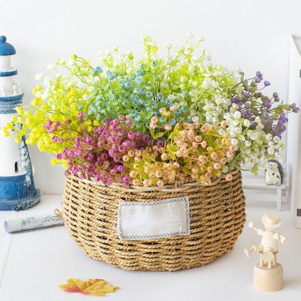 Dekoratif çiçekler 36cm nordic ins düğün plastik tam gökyüzü yıldızı çiçek simüle bitkiler yapay ev oturma odası dekorasyonları