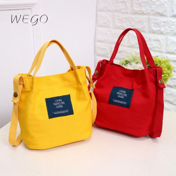 Shopping Bags Canvas Bag Single Shoulder Female Simple Korean College Student Crossbody Japanese 10 Colors