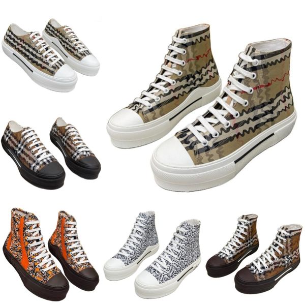 Stivali Classci Donne Canvas Scarpe vintage Scarpe casual Casualmente Scarpe da design del fondo in gomma Scarpe a piattaforma rotonda Scarpe da uomo in pila bassa su tallone piatto per esterni