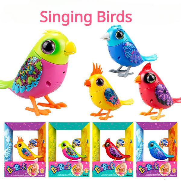 Dekompressionsspielzeug Singender Vogel Interaktives Baby-Soundmaking-Spielzeug Simulierter Papagei Sprachgesteuerte bewegliche Musik Pädagogisch Kinder Lustig 230826