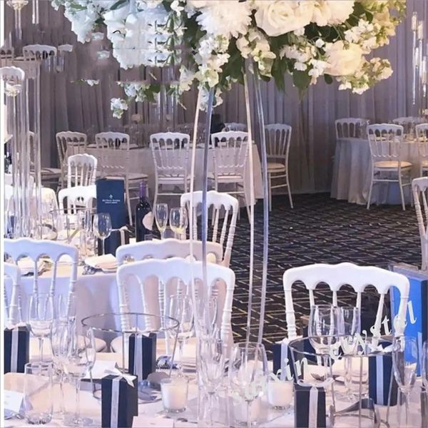 Luxuriöse Hochzeitstisch-Blumenständer, Dekoration, klare Acryl-Blumenständer