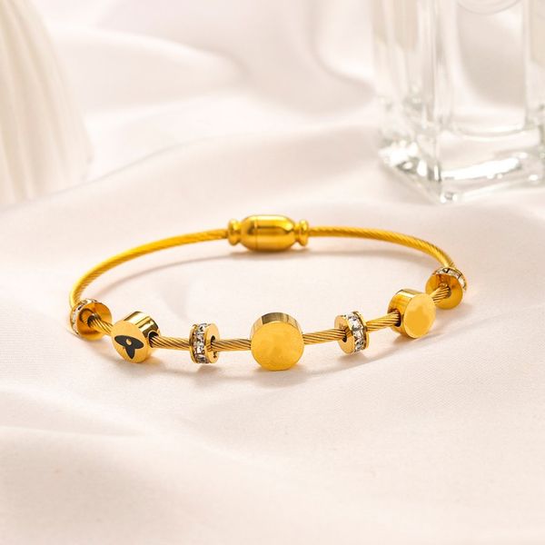 gioielli di moda braccialetto d'amore orecchini designer braccialetto in acciaio inossidabile fibbia in oro bracciali accessori bijoux Bracciale perline uomo canale regalo per feste all'ingrosso