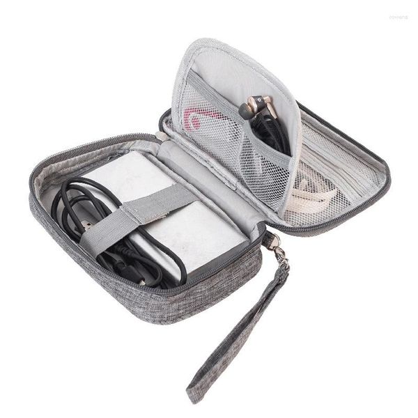 Kartenhalter Tragbare Mini-Reise-Digitaltasche Einfacher Stil Multifunktions-Handy-Headset-Beutel U-Disk-Aufladung Schatz im Freien