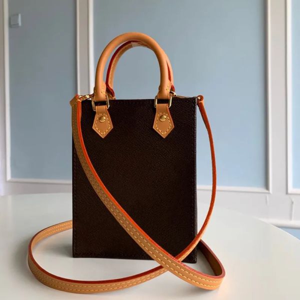 Tasarımcı Mini Petit Sac Plat Çanta M81295 Çıkarılabilir ve Ayarlanabilir Omuz Kayışı Mini Tote Yeni Not Çantaları Hassas Kompakt Single