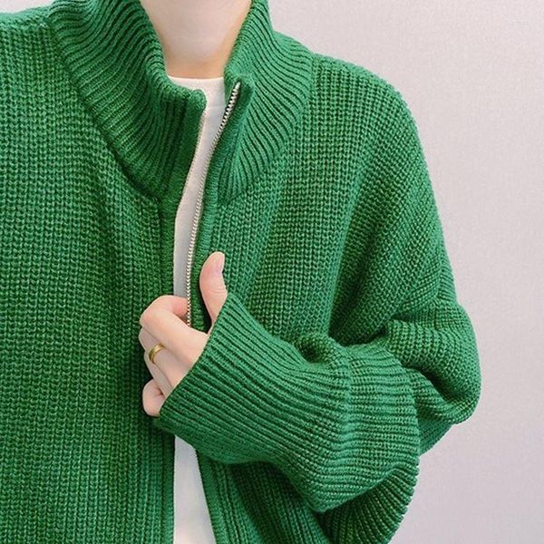 Männer Pullover 2023 Frühling Licht Luxus Mode Koreanische Version Lose Zipper Gestrickte Pullover Strickjacke Jacke Männer Kleidung Boutique