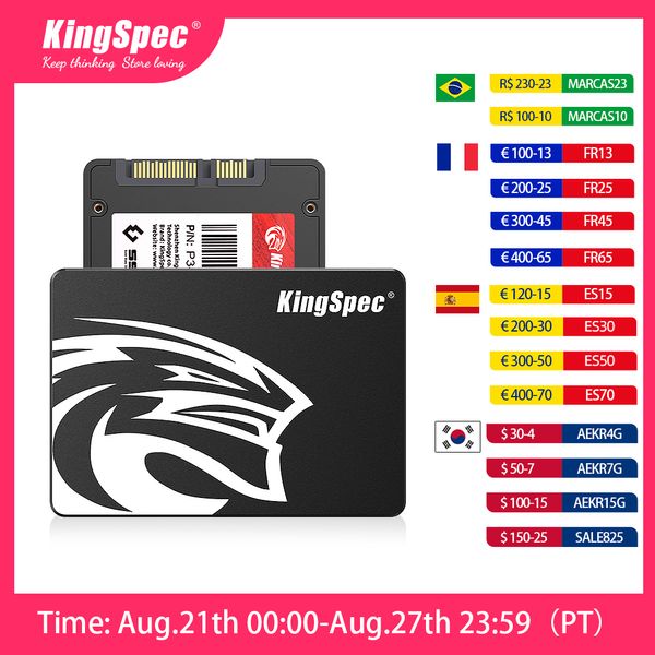 Festplatten KingSpec HDD 2,5 Zoll SATA SSD 128 GB 256 GB 512 GB 1 TB 2 TB SATAIII 120 GB 240 GB 480 GB SSD Interne Festplatte Festplatte für Laptop Desktop 230826