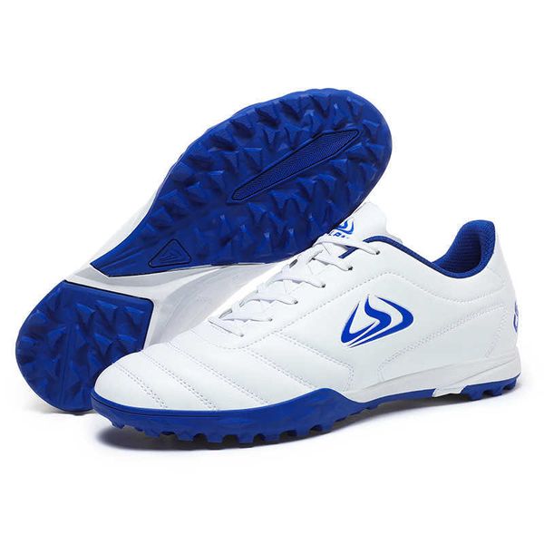 Scarpe da calcio TF da uomo per giovani Scarpe da calcio professionali per bambini Nero Blu Verde Scarpe comode da allenamento per interni per bambini