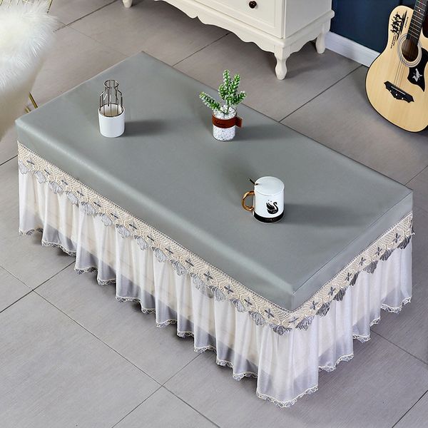 Toalha de mesa Toalha de mesa de chá capa de poeira Europa tipo arte retângulo doméstico TV dupla ark_Ling335 230828