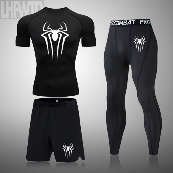 Erkekler Tişörtler Sıkıştırma Gömlek Erkekler Rashguard Fitness Kısa Kollu Koşan Gömlek Adam Tişört Spor Giyim Taytları T Shirt Erkekler 230828