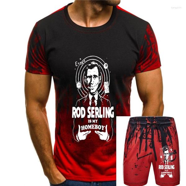 Fatos masculinos The Zone Camisetas Paródia Rod Serling Ficção Científica Programa de TV Homeboy Tamanho da UE Tops casuais para homens