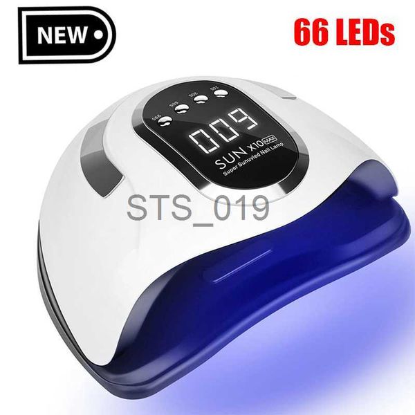 Nageltrockner High Power X10 Max UV-LED-Nagellampe für schnell trocknendes Gel-Nagellack-Trockner 66 LEDS Heimgebrauch Nageltrockner für Maniküre-Salon x0828