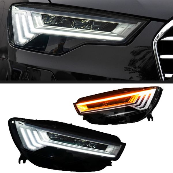 Faro LED per Audi A6 Fari 2012-20 15 Aggiornamento C8 Design DRL Segnale dinamico Lampada anteriore Accessorio