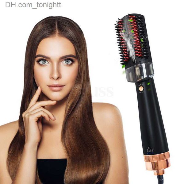 Profissional secador de cabelo escova vapor escova elétrica para cabelo infravermelho alisamento escova com vapor rolo styler q230828