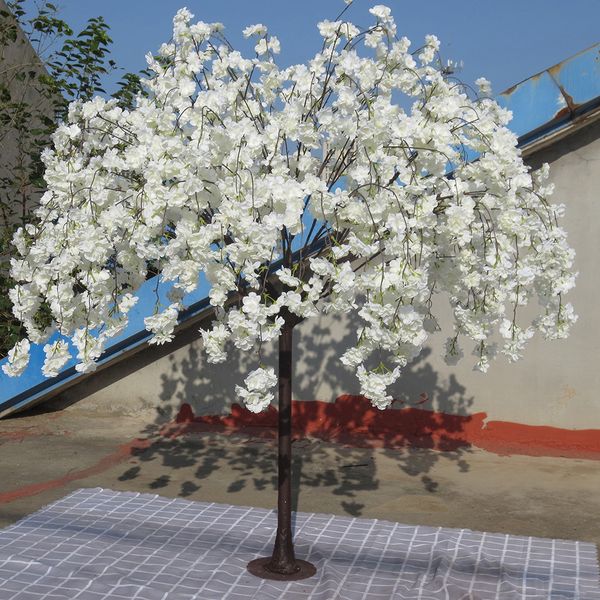 Altura 1.5m casamento artificial tronco de árvore simulação glicínias flores de cerejeira flor para festa de aniversário