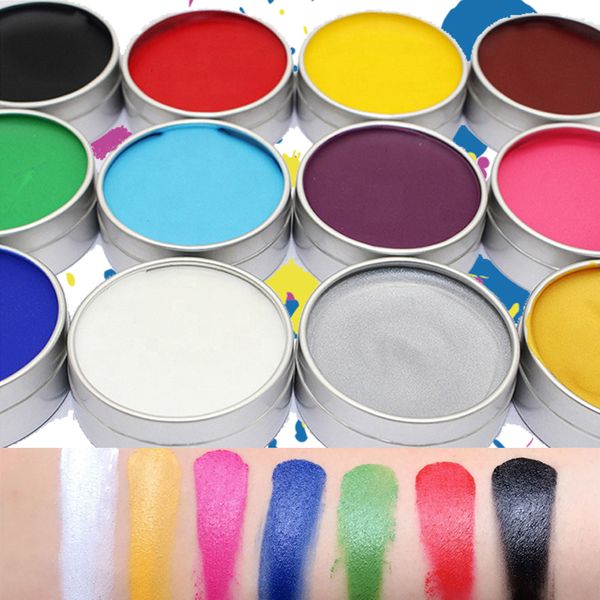 Body Paint all'ingrosso Body Face Paint 7 colori Art Painting For Party Halloween Fancy Color body paint bulk make up festival pintura 230826