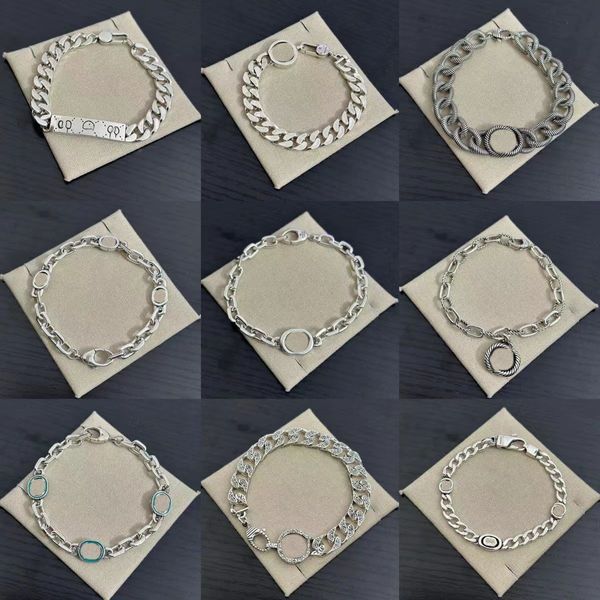 Nuovo braccialetto di stile braccialetto di fascino di modo braccialetto placcato argento per fornitura di gioielli di moda da donna