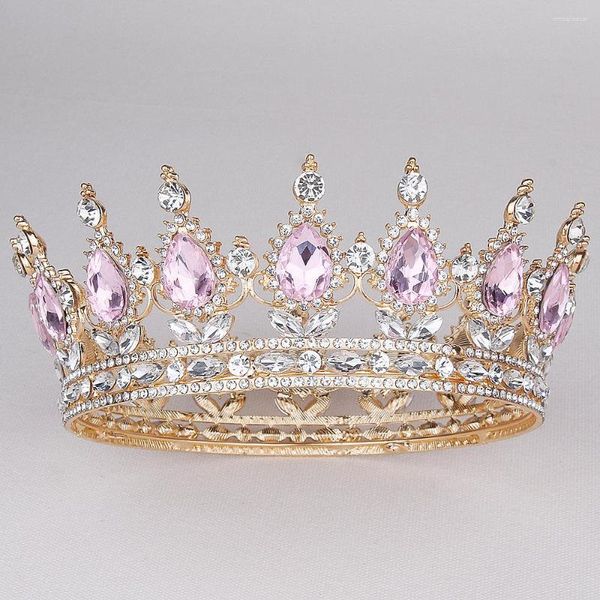 Fermagli per capelli Rosa Rosso Blu Ragazze Party Performance Wear Tiara Diademi da sposa da donna